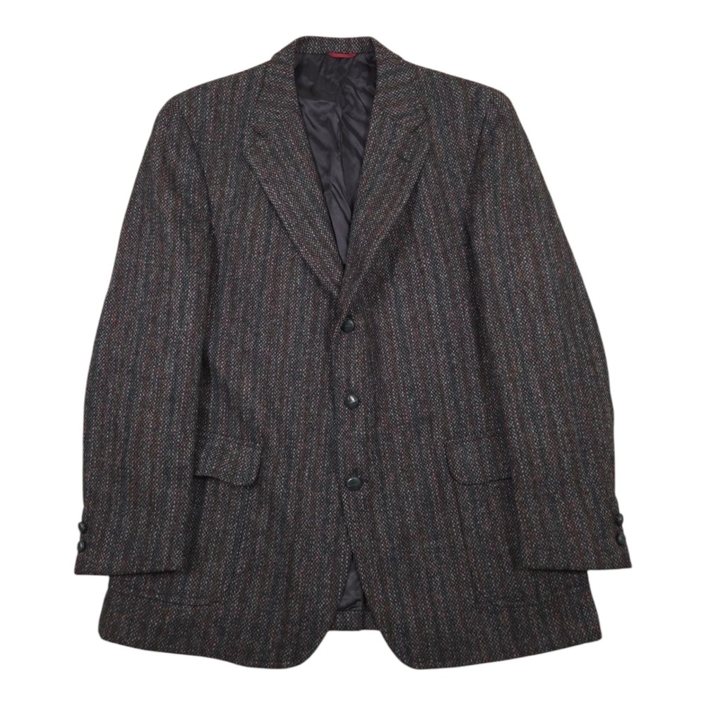 Jos A Bank Harris Tweed Scottish Wool Blazer Sport Coat 3 Button Mens 44R
